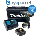 Makita DHP482SFO2 18v LXT 2 Speed Cordless Combi Drill Olive + 2x3ah Battery + 