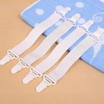 4Pk Multi-Use Bed Sheet Sofa Cover Holder Fastener Gripper Ironing Board Clips