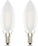E14 Dimmable Led Candle Bulb,C35 SES Small Edison Screw,4w Equivalent 40w, Warm