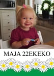 Studentskylt 50x70 Vita blommor