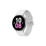 Samsung Galaxy Watch5 Montre connectée Intelligente, suivi de la santé, montre sport, batterie longue durée, Bluetooth, 44mm, Argent, Extension garantie 1 an [Exclu Amazon] – Version FR