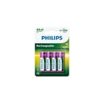 Pile rechargeable Philips piles LR6 aa 1300 mah