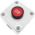 Boîte de commande avec 1 bouton poussoir momentanés rouge 1NO stop - Bematik