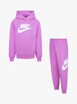Nike Kids' Club Pullover Hoodie and Joggers Set, Pink