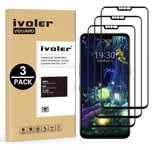 VGUARD [3 Pack] Screen Protector for LG V50 ThinQ 5G, [Full Coverage] Tempered Glass Film, [9H Hardness] [Anti-Scratch] [Bubble Free], Black