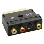 Autre Adaptateur RCA vers Scart pour enregistreur vidéo DVD, télévision, projecteur Nipseyteko