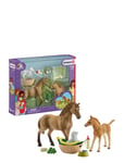 Schleich Horse Club Sarahs Baby Animal Care Toys Playsets & Action Figures Play Sets Multi/patterned Schleich