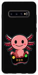 Coque pour Galaxy S10+ Axolotl Manette de jeu pour filles et garçons