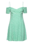 Off Shoulder Mini Dress *Villkorat Erbjudande Dresses Summer Grön Calvin Klein Jeans
