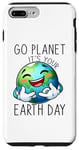 Coque pour iPhone 7 Plus/8 Plus Go Planet It's Your Earth Day 2024 Enseignant Enfants Mignon Terre