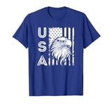 Patriotic American Flag Bald Eagle USA 4th of July Memorial T-Shirt