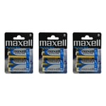 Maxell D-paristo 2 kpl 3 x 2 kpl pakkaus