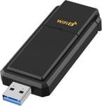 BrosTrend Clé WiFi 6 USB Puissante, AX1800 Mbps Adaptateur USB WiFi Longue  Portée Antenne à Gain élevé, Bi-Bande Dongle WiFi, 5GHz 1201Mbps + 2.4GHz  574Mbps, Compatible avec Windows 11/10, WPA3 : : Informatique