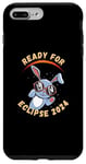 Coque pour iPhone 7 Plus/8 Plus Souvenir Eclipse solaire 2024 Lapin avec lunettes Eclipse