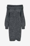 Only - Klänning onlMarie LS Off Shoulder Dress - Grå