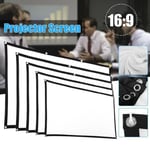 Vidéoprojecteur 60" Écran Portable, 16:9 écran de Projection Portable pour Films, Jeux, matchs de Football