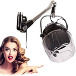 GEER Professional Stand Hair Dryer Wall Mounted Orbiting Infrared Hair Dryer, Salon Hair Processor, Hot Air and 360 Degree Rollerball Dryer Adjustable for Salon Beauty Equipment, 900W(Black)