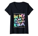 Womens In My Art Therapist Era Pediatric Art Therapy V-Neck T-Shirt