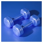 LILIS Weight Bench Adjustable 1 Pair Dumbells Non-slip Sweat-absorbing Fitness Equipment For Yoga Muscle Toning Shaping Push-up Stand Body Building (Color : Blue, Size : 10KG(5kgx2))