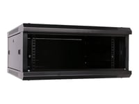 Extralink - Rack Skåp - 600X600 Mm - Väggmontering - Svart - 4U - 19"