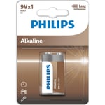 Philips Tech Alkaline 9V batteri