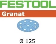 Abrasif pour ponçeuse FESTOOL Granat - Ø 125 mm