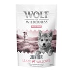 Ekonomipack: 3 x 180 g Wolf of Wilderness - Wild Bites Snacks - JUNIOR Leafy Willows - Veal