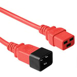 ACT C19 - C20-1.20m 1.2m Coupleur C19 Coupleur C20 Rouge Câble d'alimentation (AK5089)