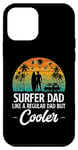 Coque pour iPhone 12 mini Papa surfeur comme un père normal mais cool pour la fête des pères