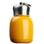 Cute Portable Small Vacuum Cup Thermo Flask,Mini Stainless Steel Insulated Water Bottle Flask for Hot and Cold Drinks Cup Travel, Sports Water Bottle 200ML (Orange red)