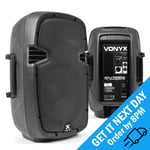 Vonyx SPJ-1000AD 10" Active PA DJ Disco Speaker Powered Audio Sound System 200W