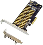 MicroConnect MC-PCIE-X4M2 PCIe x4 M.2 Key NMVe SSD Adapt