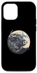 Coque pour iPhone 12/12 Pro Buffle musqué sur la lune