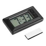 Raguso LCD Digital Table Car Dashboard Desk Electronic Clock Easy-to-read Date Time Calendar Display Portable Clock LCD Digital Table Car Dashboard Desk Electronic Clock Black