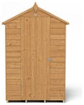 4Life Forest Garden Overlap Windowless Apex Shed - 4x3