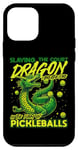 Coque pour iPhone 12 mini Pickleball Dragon Player Winner Dink Ball Paddle Homme Femme
