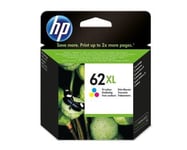 HP 62XL - À rendement élevé - couleur (cyan, magenta, jaune) - original - cartouche d'encre - pour ENVY 55XX, 56XX, 76XX; Officejet 200, 250, 252, 57XX, 8040