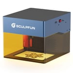 SCULPFUN iCube Pro Max 10W Graveur laser , point laser 0,08 mm, vitesse de gravure 10 000 mm/min, carte mère 32 bits, lentille remplaçable,filtre à fumée,connexion application,120 x 120 mm - Prise UE