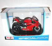 Maisto - DUCATI 1199 PANIGALE (Red) - Motorbike Model Scale 1:18