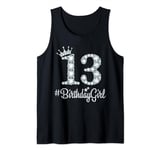 13 BirthdayGirl 13 Years Old Happy 13th Birthday Girl Tank Top