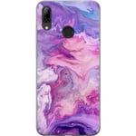 Huawei P smart 2019 Genomskinligt Skal Marmor Lila