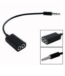 3.5 mm Earphone Headphone Y Splitter Cable Adapter Jack Male To Double Female