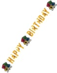 Harry Potter Hogwarts "Happy Birthday" Banner 1,8 meter - Hogwarts