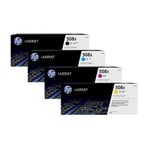 Original Multipack HP Colour LaserJet Enterprise Flow MFP M577c Printer Toner Cartridges (4 Pack) -CF360X