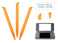 3 x Orange Stylus for New Nintendo 2DS XL/LL Plastic Replacement Parts Pen 