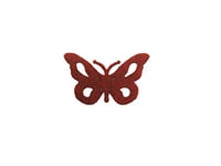 Petra S-vif5240 F28 News A 40 x Papillon Bricolage avec des Coupes pour Ruban de décoration, Feutre Couleur : Rouge