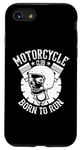 Coque pour iPhone SE (2020) / 7 / 8 Moto Club Born To Run Vintage Biker Rider