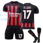 Ac Milan hemmatröja träningsdräkt 22/23 Ibrahimovic/THEO yz 17 - R.LEAO S 17 - R.LEAO 17 - R.LEAO S