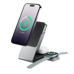 ALOGIC Matrix 3-in-1 Magnetic Charging Dock with Apple Watch Charger Svart