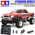 TAMIYA RC 58384 Subaru Brat - 2 Bodies 1:10 Standard Stick Radio Bundle